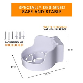 Für TP-Link Deco X90 / X96 / X5700 Home WiFi 6 System-Einfache und robuste Wandhalterung Standhalterung TP-Link Deco X90 / X96 / X5700 Halterung mit Kabelmanagement(Weiß,2PCS)