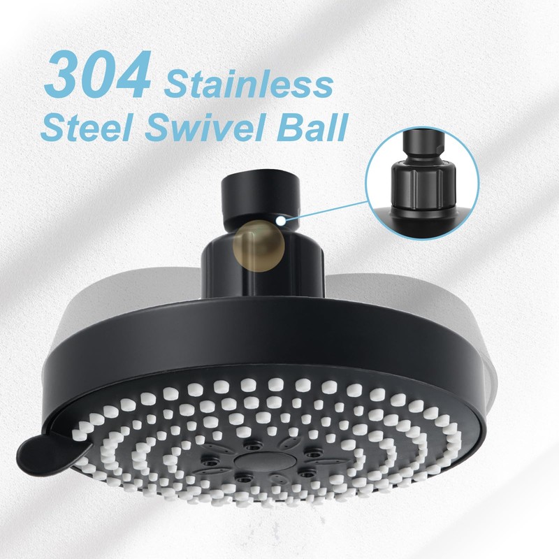 OFFO Shower Head, High Pressure Shower Head with 6 Mode,