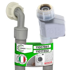 Aquastop Hose Dishwasher and Washing Machine 1.5 m with Original Code 11007861 11017352 00359603 for Bosch for Siemens for Neff - Made in Italy - Warranty 5 Years - ONIX TECH