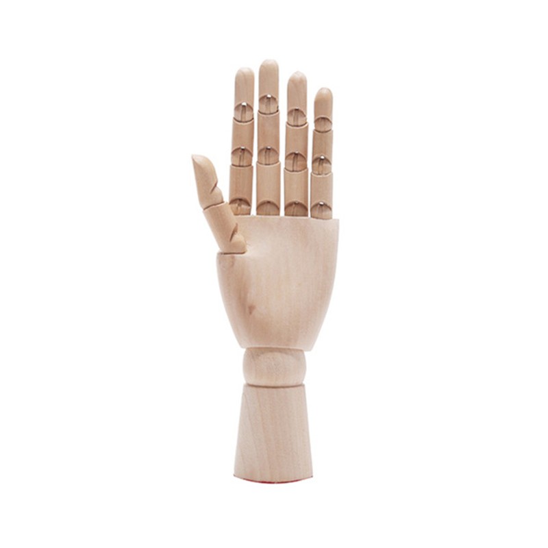 Jointed Hand Plant Holder Flexible Eye Catching Wooden DIY Plant