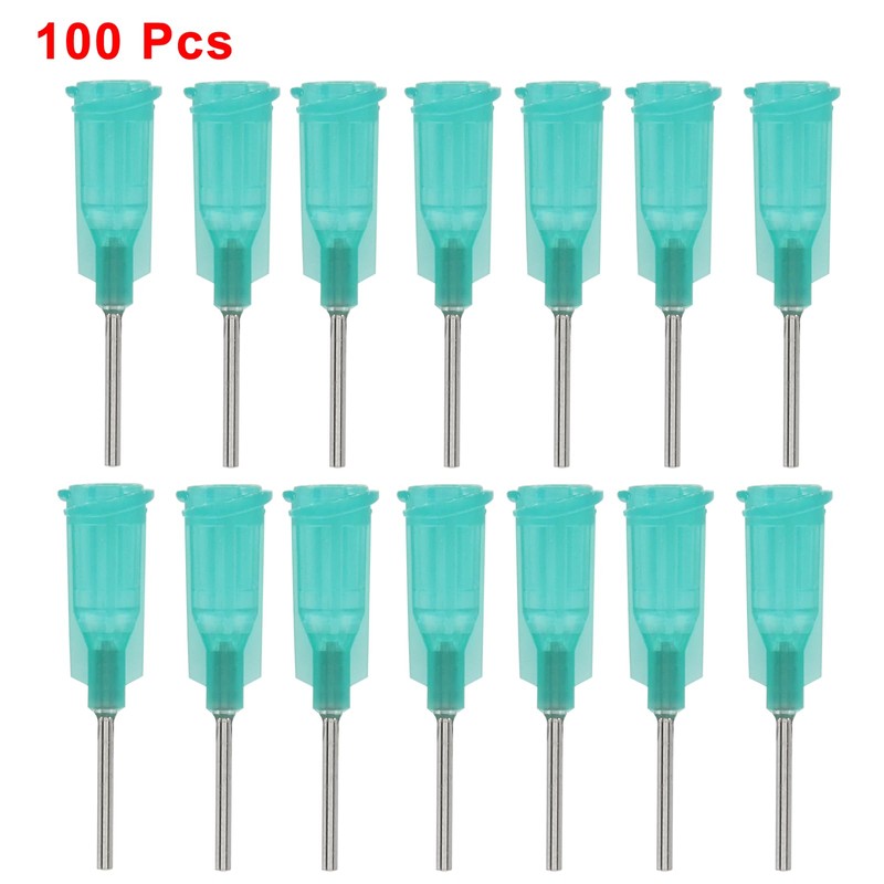 Moicstiy 100 Pack Blunt Tip Dispensing Needle with Luer Lock