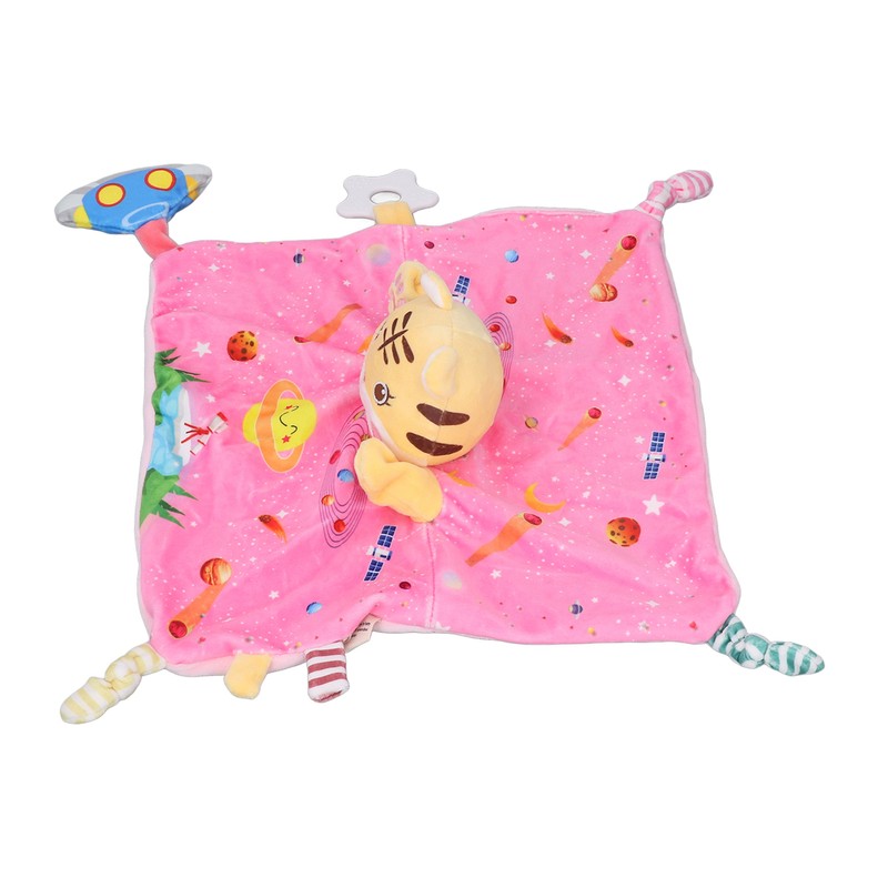 Stuffed Animal Security Blanket Soft Plush Cartoon Cute Tiger Security