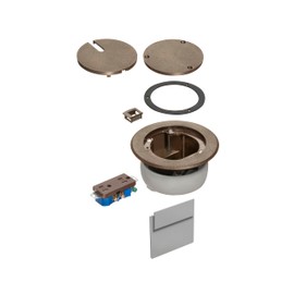 ARLINGTON FLBC4560DBR Heavy-Duty Plastic Recessed Cover Kit Dark Brown in-Box
