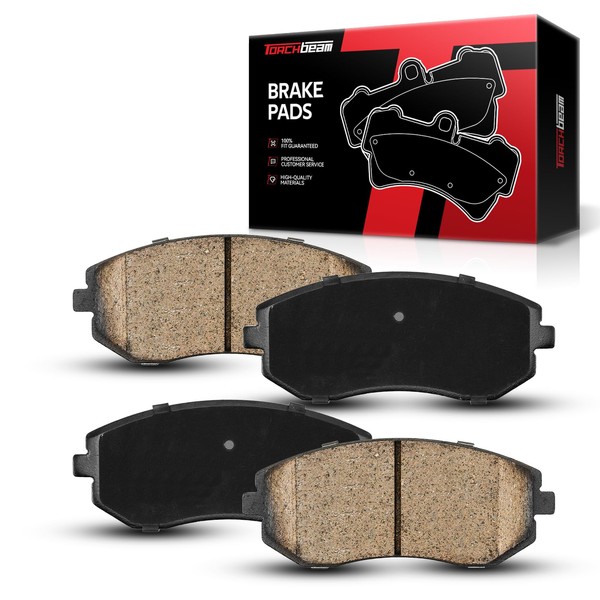 Torchbeam Front Disc Ceramic Brake Pads Kit Fits2003-2010 Forester, 2002-2009