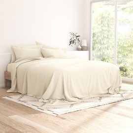 LINENS & HUTCH Sheet Set 6-Piece Microfiber Essential Ultra Soft Bedding