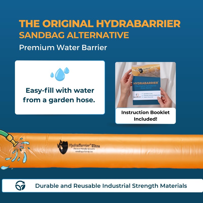 The Original HydraBarrier Ultra Flood Barrier – 6 ft Long