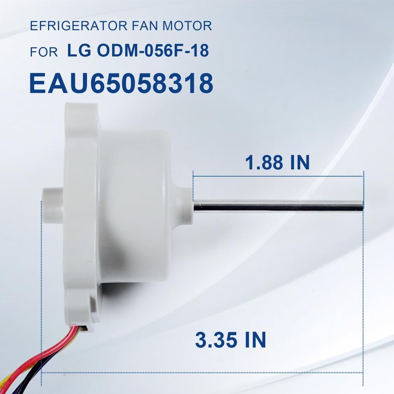 EAU65058318 Refrigerator Freezer Fan Motor DC12V 1A Replacement for LG