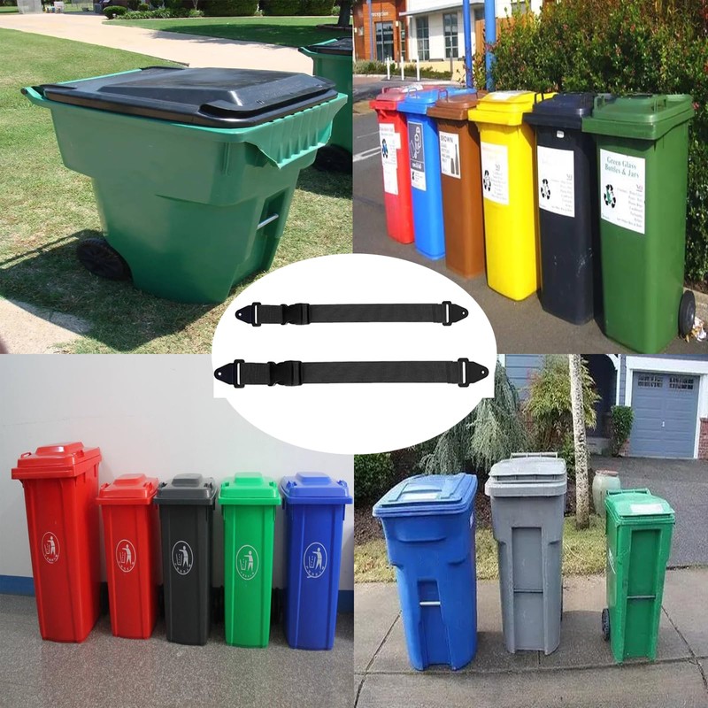 2PCS Trash Can Locks for Animals, Raccoon Bear Proof Trash