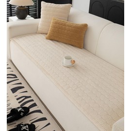 ZQFFB Washable Pet Couch Cover Non-Slip Sofa Covers for Dogs Pet-Friendly Soft Sherpa Dog Couch Protector Mat for Sofa