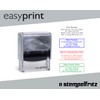 Stamp - easyprint 2, Grey - Customisable Name Stamp, Address