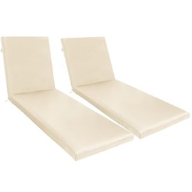 PERFECT GARDEN Outdoor Lounger Cushion 75''L x 24''W Patio Furniture Chair Cushion Chaise Lounge Cushion Waterproof for Garden Lawn Pool - Set of 2