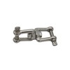 10Pcs M5 Double Swivel Eye Hook, 304 Stainless Steel Jaw