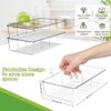 Eidoct 2 Pack Food Storage Organizer Bins, Organiser Bins Stackable