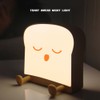 Cute Cartoon Night Light Toast Bread LED Night Lamp Rechargeable