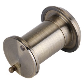 Zerodis Mirilla para Puerta, Visor de Puerta de Seguridad, Vidrio óptico de La Seguridad Casera Visor Granangular del Alcance de La Puerta de La Mirilla de 220 Grados(Bronce)