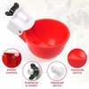 Tibaebe Chicken Waterer Cups, 8 Pack Red Automatics Chicken Waterer,