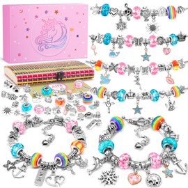BIIB Gifts for Teenage Girls Gifts, Unicorn Gifts for Girls 5-12 Year Old Girls Birthday Presents, Jewellery Bracelet Making Kits for Kids Stocking Fillers for Teenage Girls, Arts and Crafts for Kids