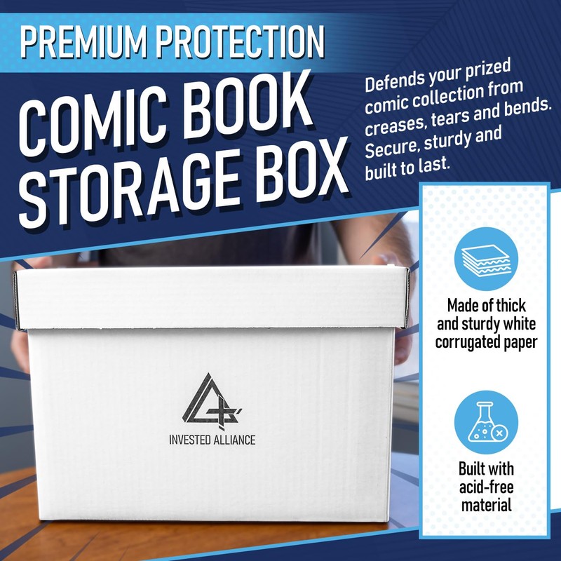 Bundle Set - Premium Short Comic Book Storage Box (3