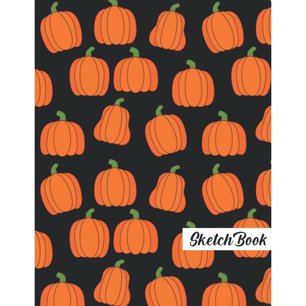 Pumpkin Sketchbook: Pumpkin Blank Page Sketchbook To Write Notes, Notepad,