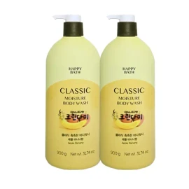 Happybath 해피바스 클래식 바디워시 촉촉한 애플 바나나 900g x2개 Happybath Classic Body Wash Moisturizing Apple Banana 900g x2