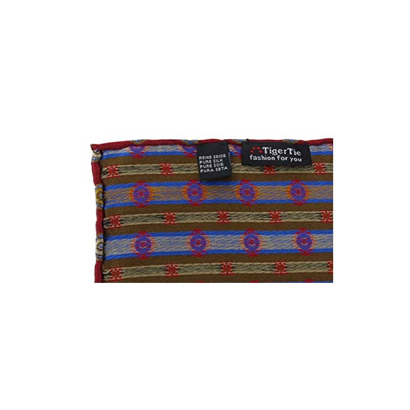 TigerTie Designer Silk Handkerchief in Polka Dot - Pocket Square