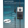 GDSTIME Big Airflow 4X 120mm Fans with 100V-240V AC Powered