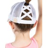 Funky Junque - Gorra de béisbol para niña, Blanqueado, Talla