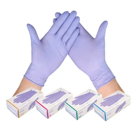First Right Nitrile Gloves SP3 Powder Free Gloves, Soft Purple, SS (150 Pieces), Food Sanitation Act Compliant, Anti-Slip, Fit, Disposable, Nursing, Food Cleaning