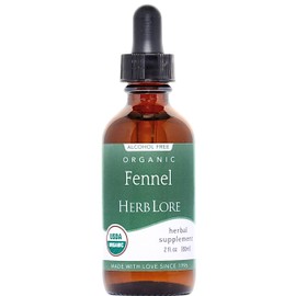 Herb Lore Organic Fennel Tincture - Digestive System Support & Lactation Supplement for Breastfeeding (2 fl oz)