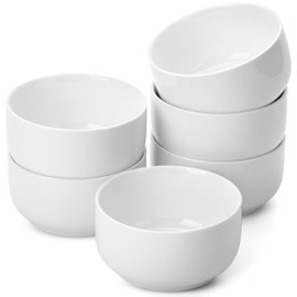 BTaT- White Cereal Bowls, Set of 6, 22 Ounces, Small Bowls, Christmas Gifts