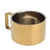 Coffee Cup Gold Fashionable Design Wearable Convenient Practical Stainless Steel