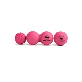 MANYTONEZ Massage Ball Set - Lacrosse, Spiky, Peanut Balls - for Trigger Point, Physical Therapy, Myofascial Release, Deep Tissue Pressure Point - of Back, Foot, Shoulder Muscle