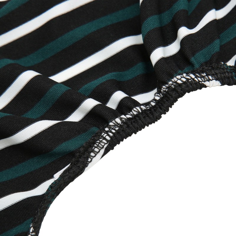 Striped Dog Pajamas Soft Stretchy Fashionable 4 Legged Puppy Pajamas
