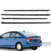 4PCS Weatherstrip Window Moulding Trim Seal Compatible with Honda Civic