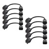 CableCreation [10-Pack] 1 Foot 18AWG Standard Computer Power Adapter Cord