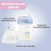 Chicco biberón Natural Feeling 250 ml azul para bebés, 1