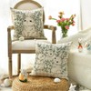 Happy Easter Pillow Covers - 18x18 Inch Buffalo Plaid Rabbit