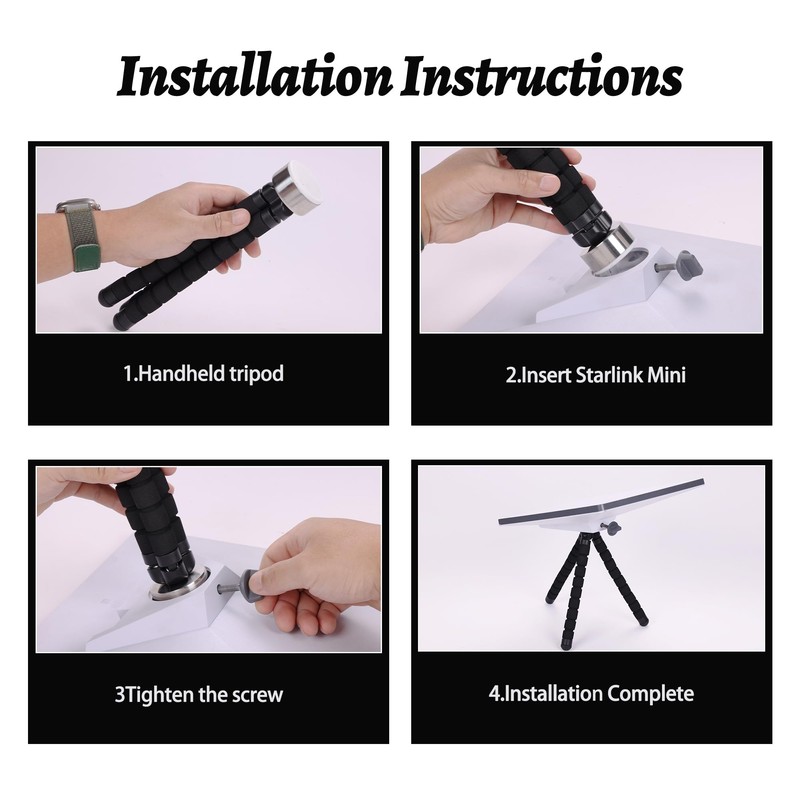 Starlink Mini Tripod Stand, Flexible can be Wrapped Around The