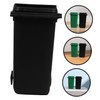 Operitacx 2pcs Recycle Bin Mini Wheelie Bin Trash Can Pencil