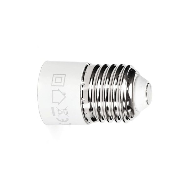 E27 to E14 Socket Adapter White Ideal for converting and