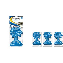Plasticolor Palm Bay Palm Tree Air Freshener 3 Pack in Each Package (New Car)