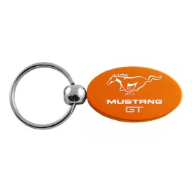 Ford Mustang GT Oval Key Ring (Orange)