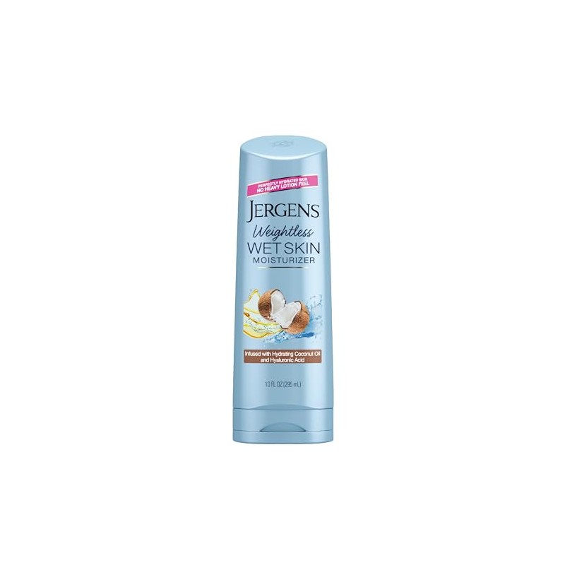 Jergens Wet Skin Moisturizer, Coconut Oil, 10 Ounce
