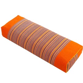 LINSUO Buckwheat Pillowcase, Neck Pillow, 100% Organic coarse Fabric Pillowcase Packaging, Improves Sleep Quality, relieves Fatigue (Orange)