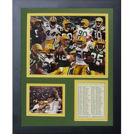 Legends Never Die 2010 Green Bay Packers Championship Framed Photo Collage, 11x14-Inch, (11474U)