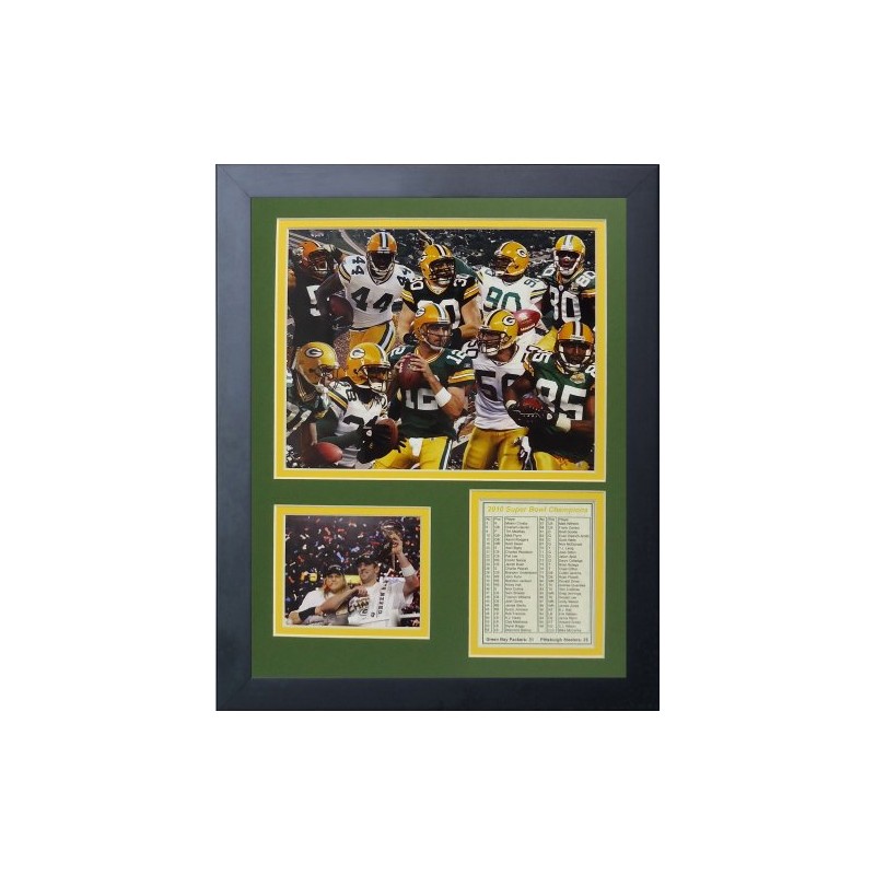 Legends Never Die 2010 Green Bay Packers Championship Framed Photo