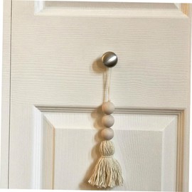 iplusmile Unique Cotton Thread Wooden Beads Tassel Ornaments Home and Decor Decorations