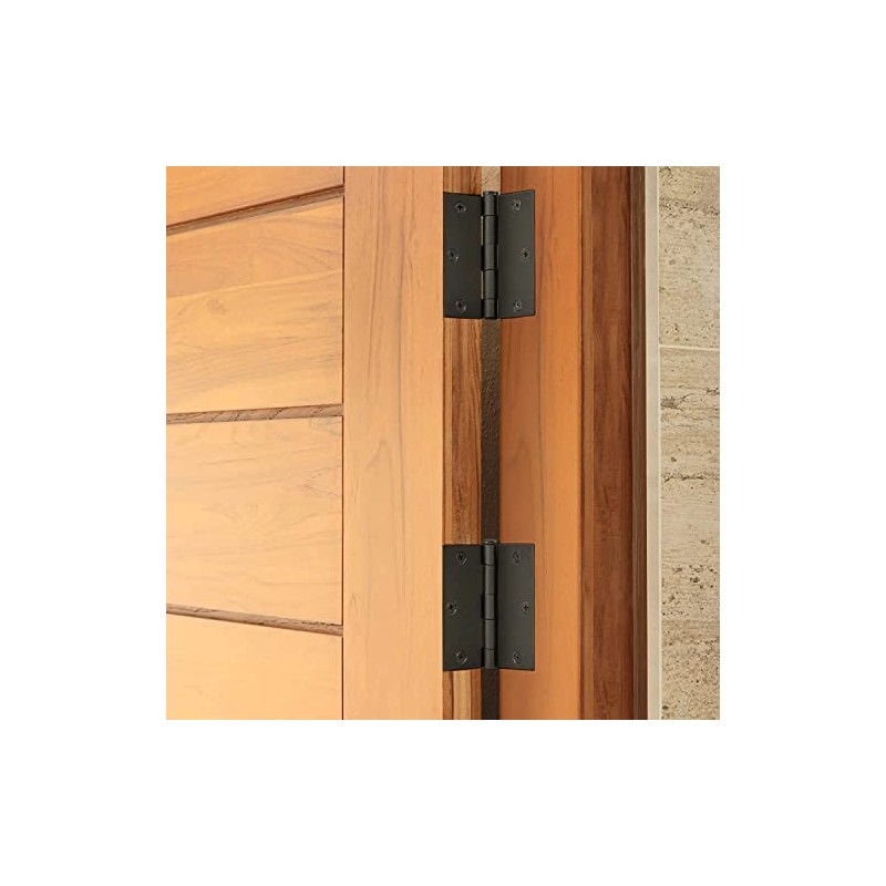 Bisagras Para Puertas de Madera 3x3 Pulgadas Negro Mate Bisagra