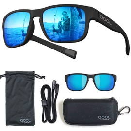 QOOL TIMES Living out your F11 HD Polarized Blue lens Casual sport Sunglasses Men Women Running