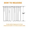 RYB HOME Short Curtains Gray Half Window Curtains for Bedroom,